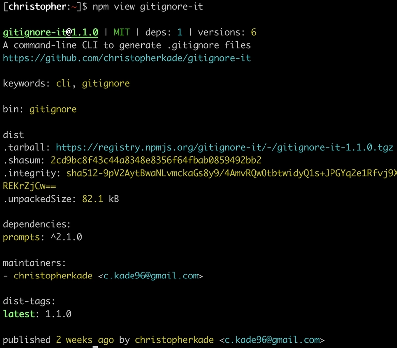npm 视图