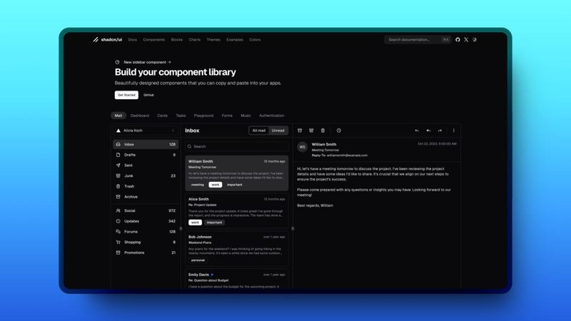 Shadcn登陆页面