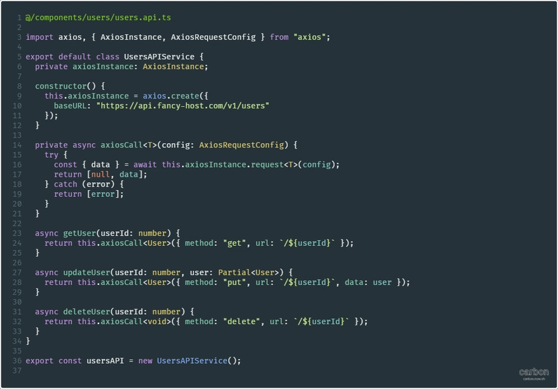 封装在类中的 API 方法