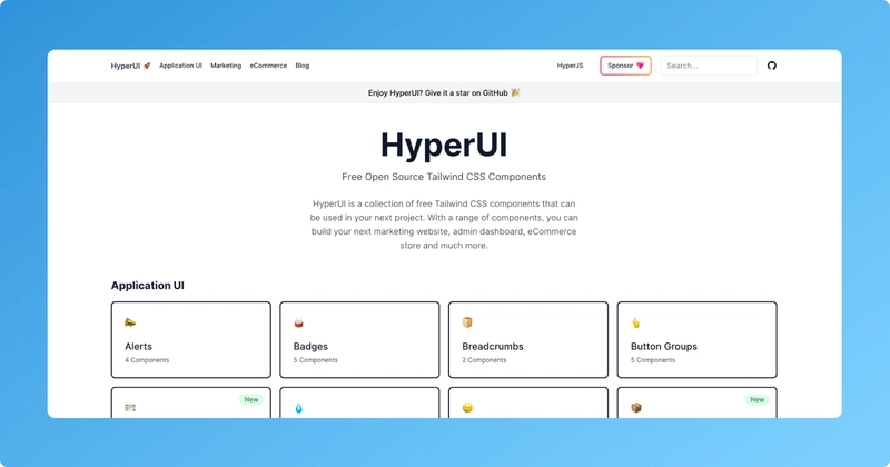 HyperUI 组件