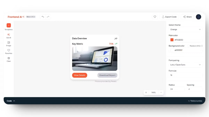 Webcrumbs 结果
