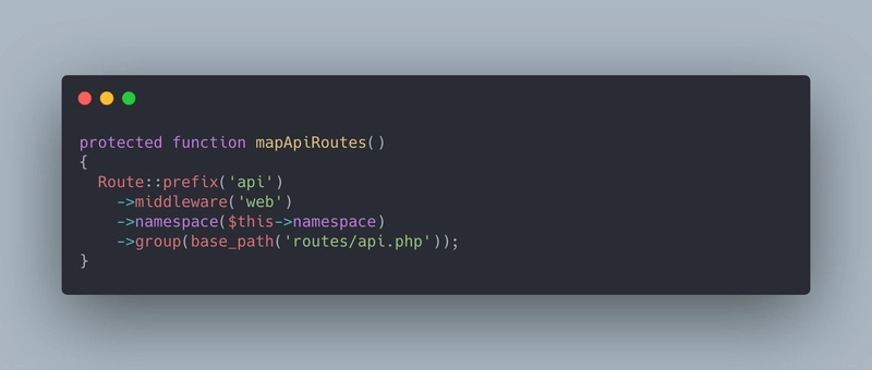Laravel 路由服务提供者截图