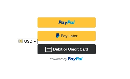 带有 PayPal 结帐按钮的 React 应用程序