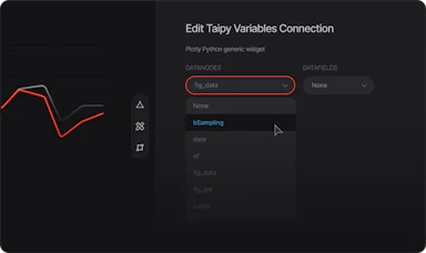 将小部件连接到 Python 变量