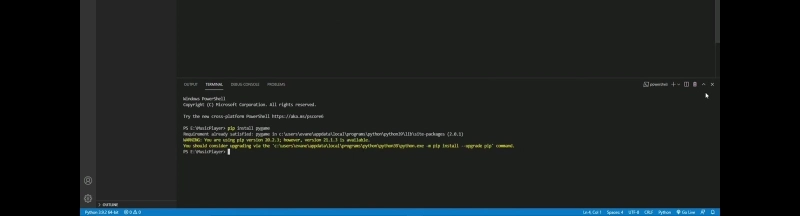已安装 pygame 库