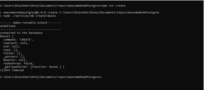 运行 npm run create
