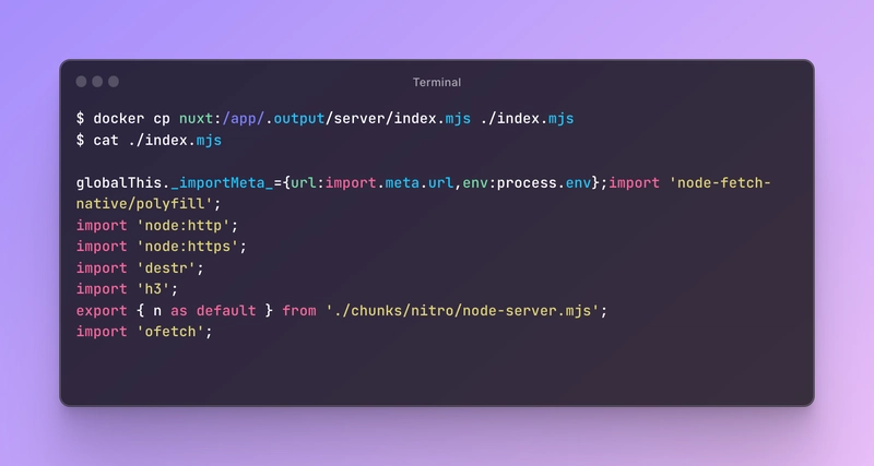 docker cp