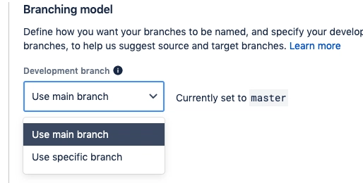 BitBucket 将开发分支从 master 更改为 main