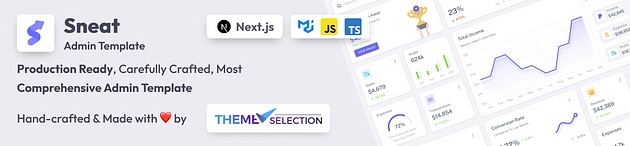 Sneat MUI React NextJS 管理模板