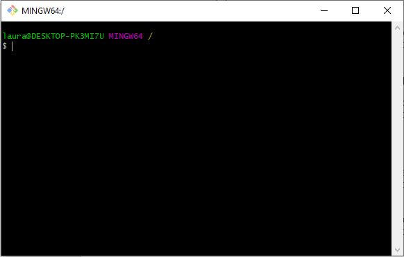 GitBash 的屏幕截图
