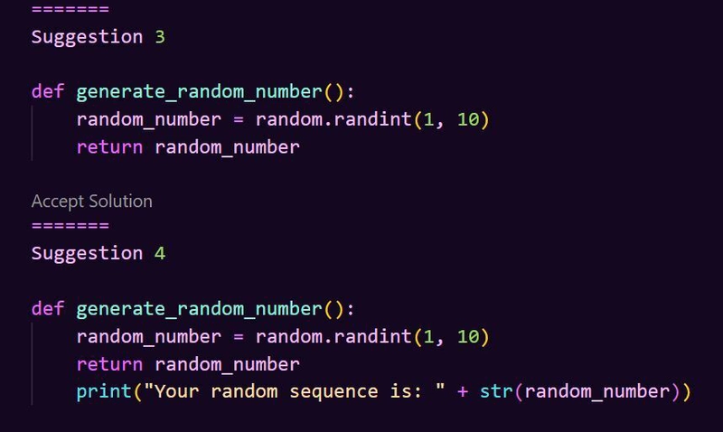 GitHub Copilot 建议
