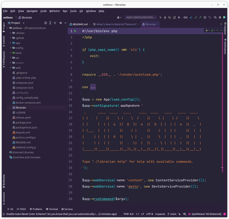 PHPStorm 与 Material 主题