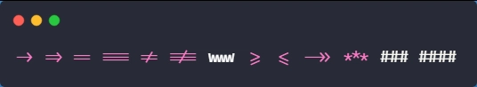 使用字体连字