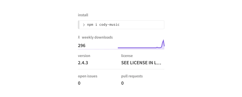 npm 包统计信息