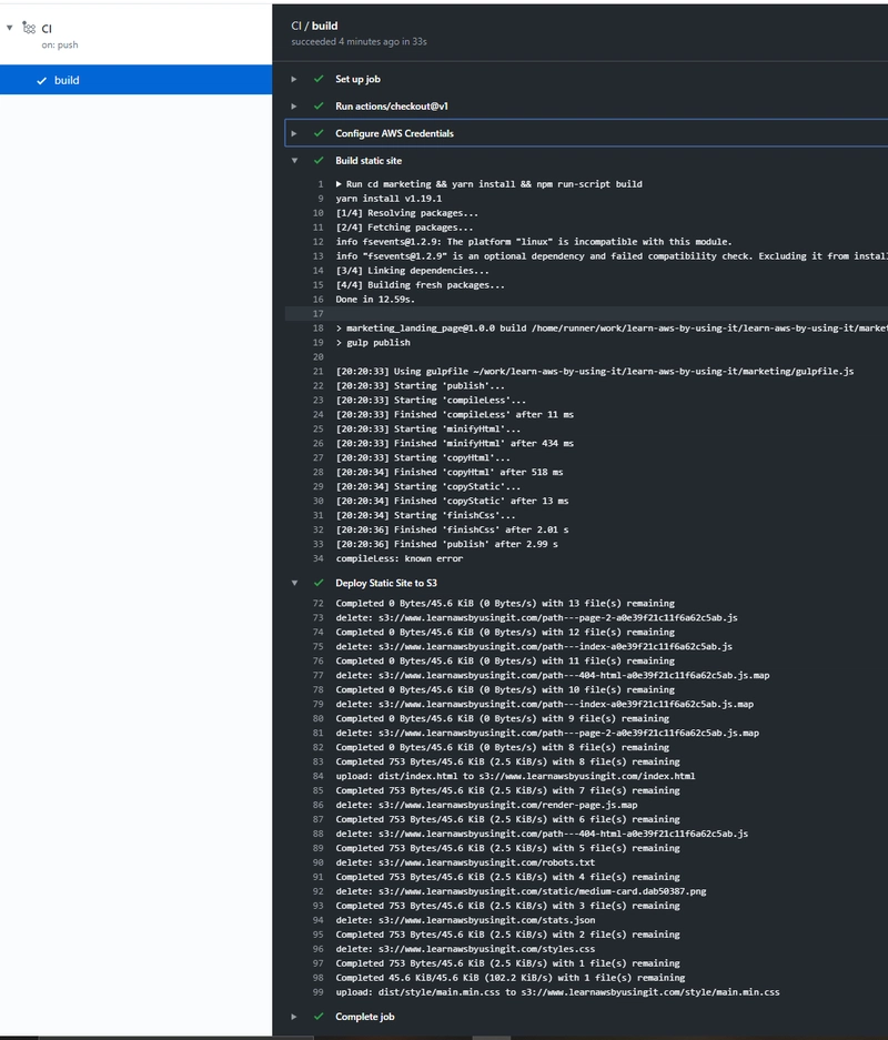 GitHub Actions 输出