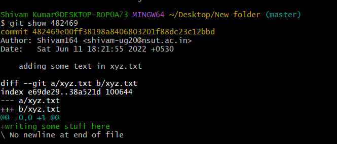 git show