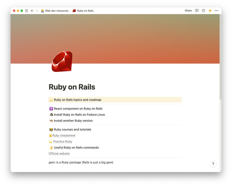 Ruby on Rails 部分