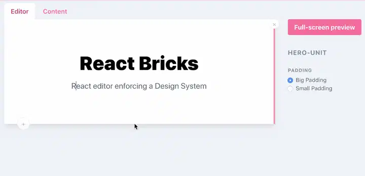 React Bricks - 编辑器演示