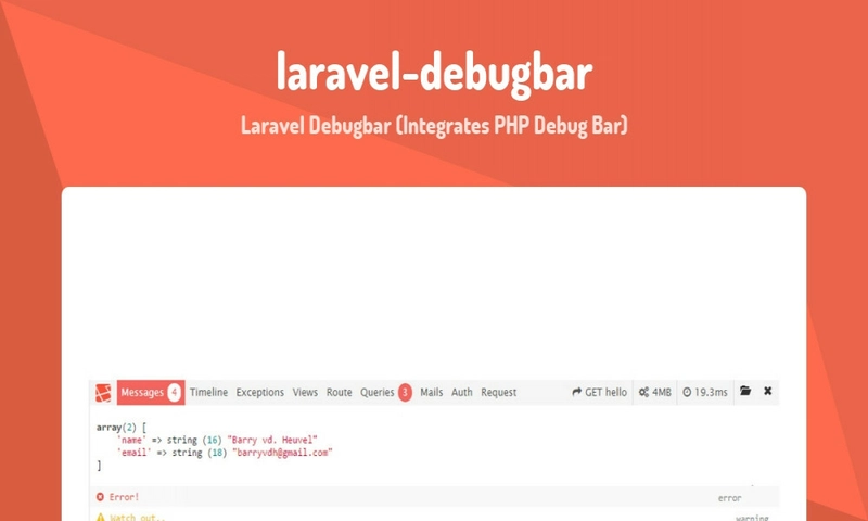 Laravel 调试栏