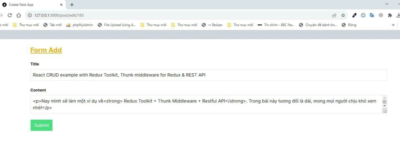 使用 Next.Js 13 构建简单的 CRUD API - hoanguyenit.com