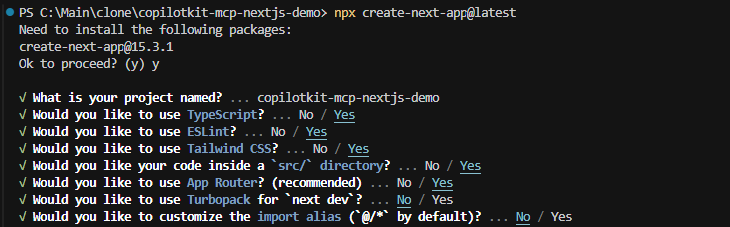 创建 nextjs 项目