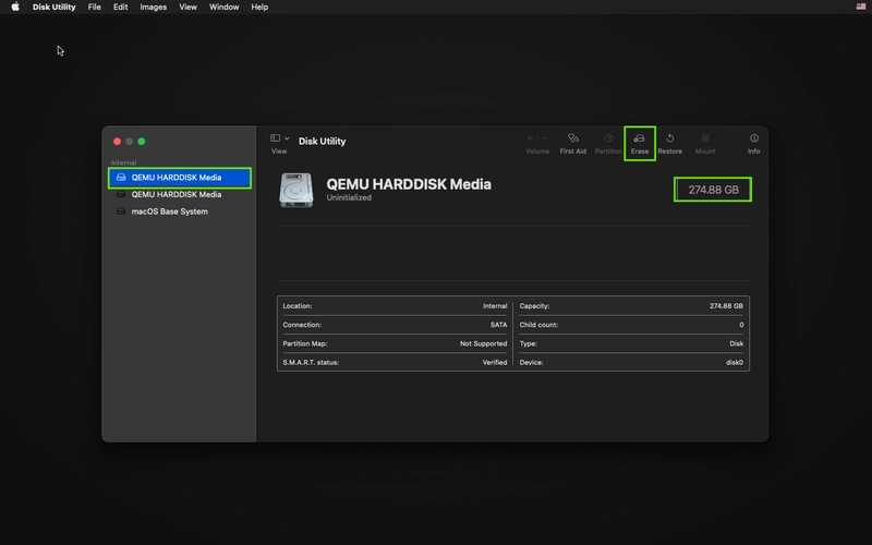 Docker OSX apagando 系统