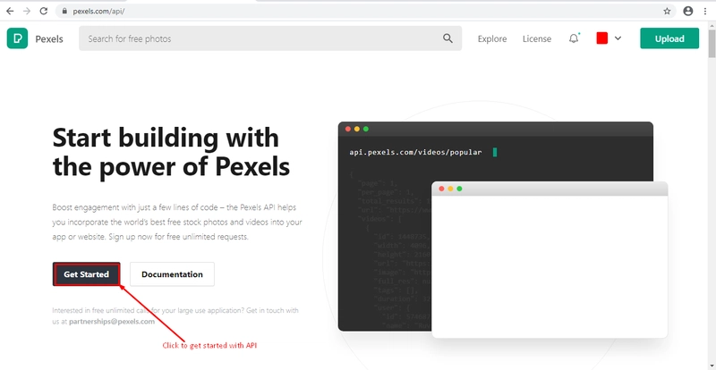 Pexels API