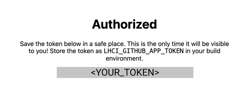 Github Lighthouse 使用 token 授权
