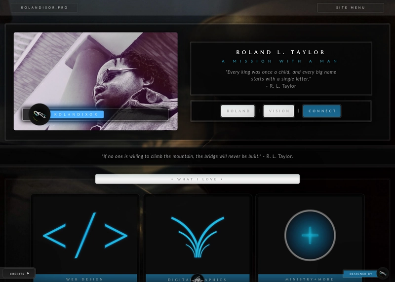 这是我的网站截图，该网站大量使用了方法 1。