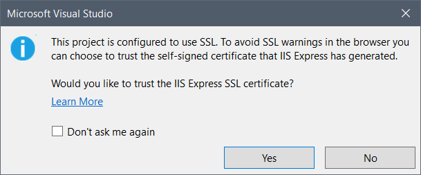 SSL 警告对话框