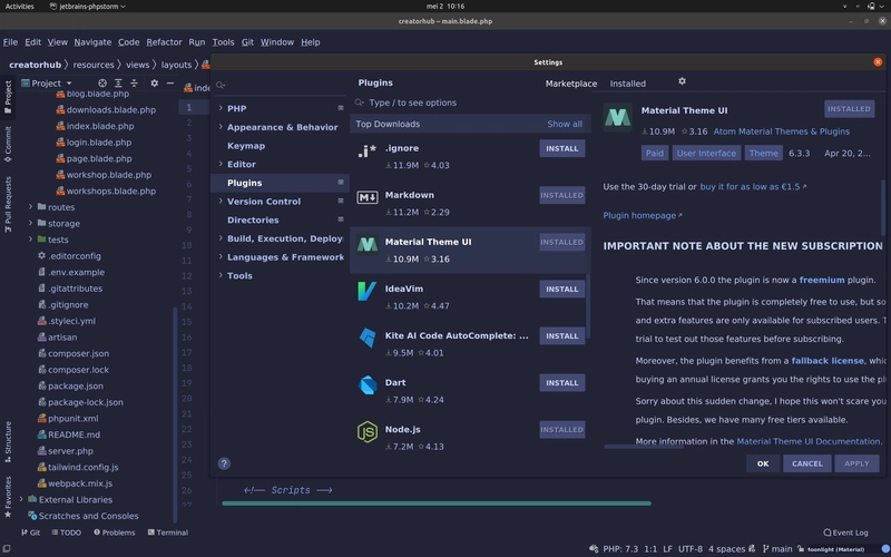 在 PHPStorm 上安装插件