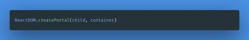 React 模态 ReactDOM