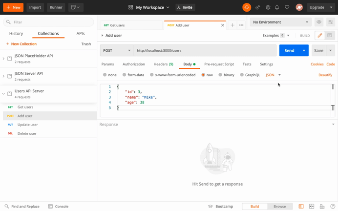 添加用户 API