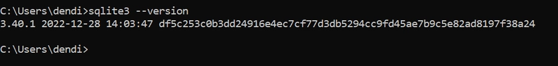 sqlite3 --version