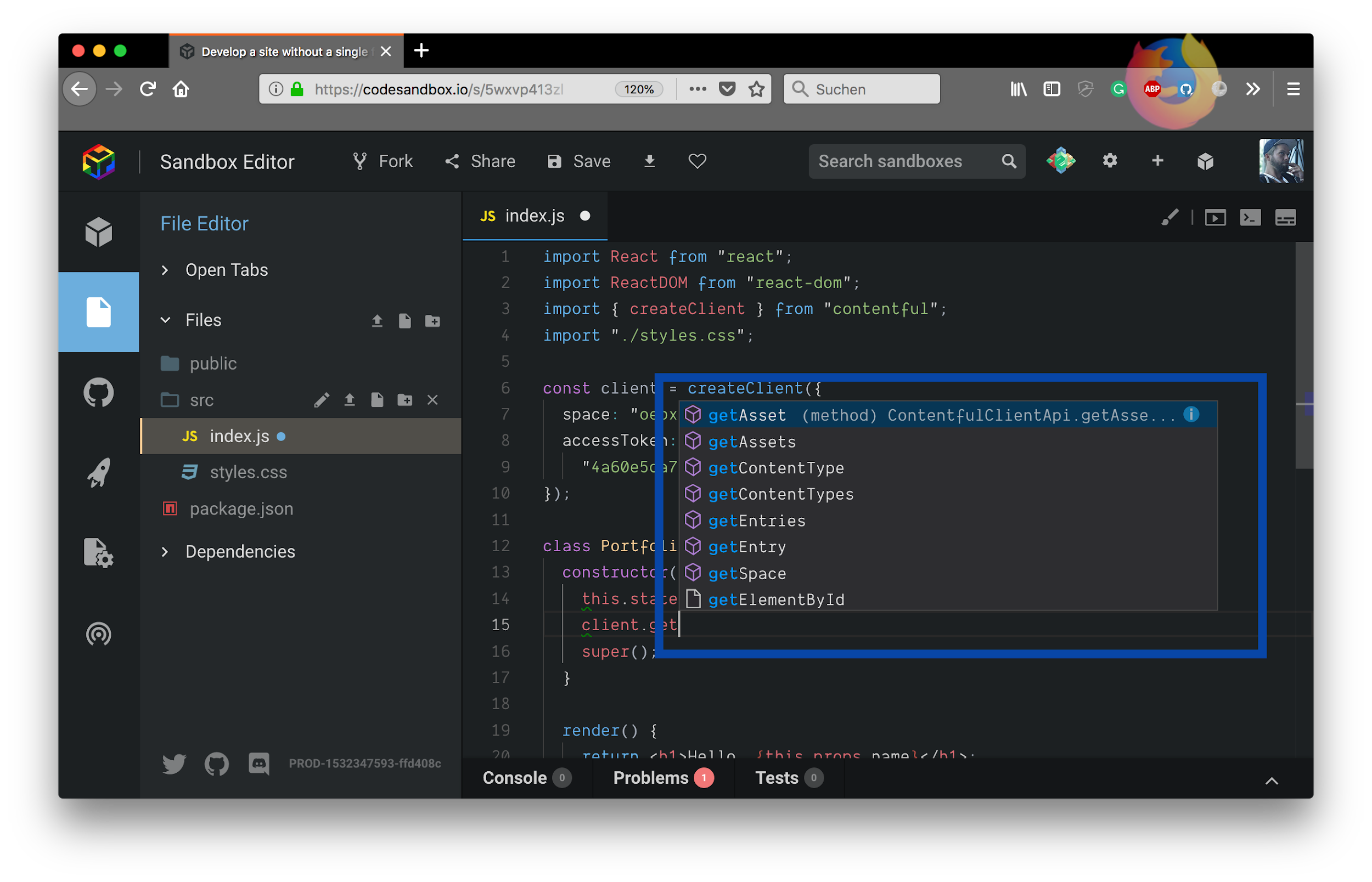 使用 TypeScript 类型定义自动完成