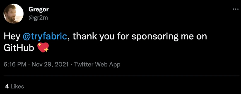 这张截图展示了 Gregor 的一条推文，