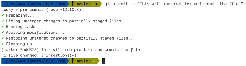 运行 lint-staged 任务的 Git 预提交钩子
