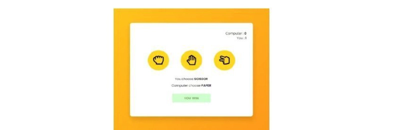 使用 Javascript 的石头剪刀布游戏