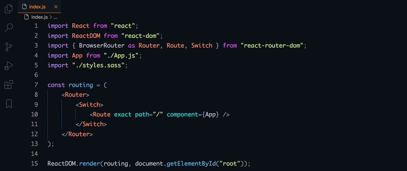 使用 Dobri Next - C09 - Eve 主题的 React 代码片段