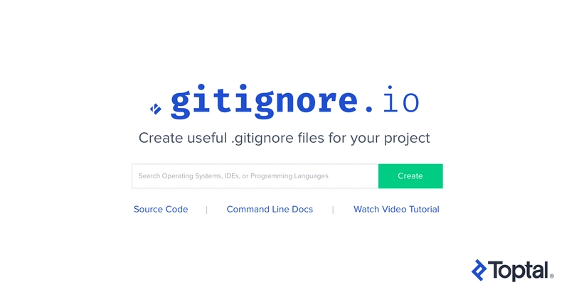 Toptal gitignore