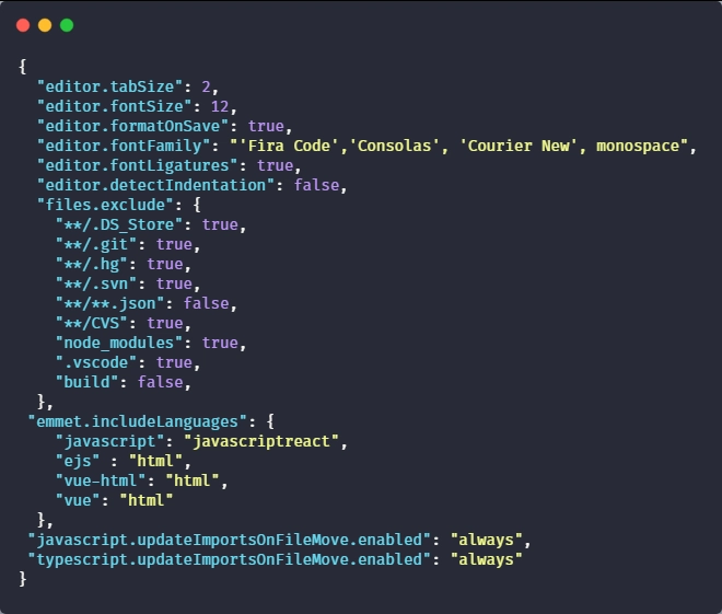 更新了settings.json