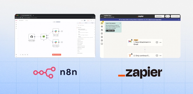 n8n 与 Zapier：自动化竞技场