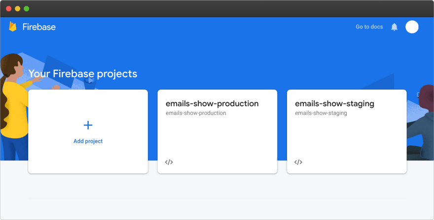 Firebase – 2 个项目