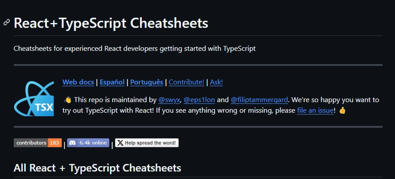 React Typescript 速查表