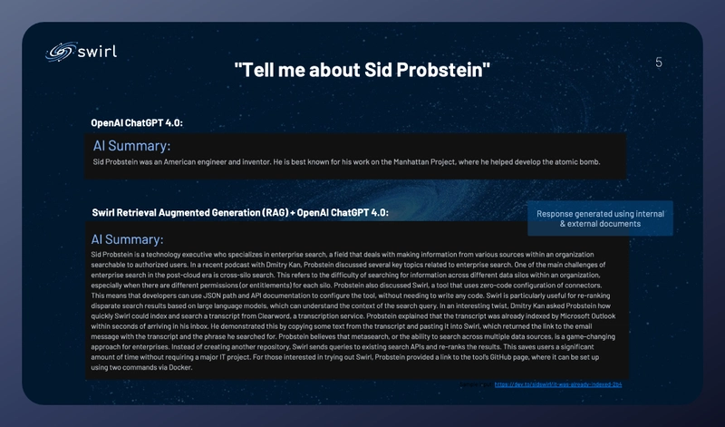 使用 Swirl 的 RAG