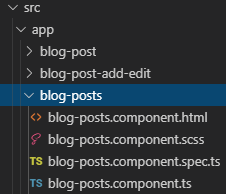 VS Code 中的组件（blog-posts 文件夹）