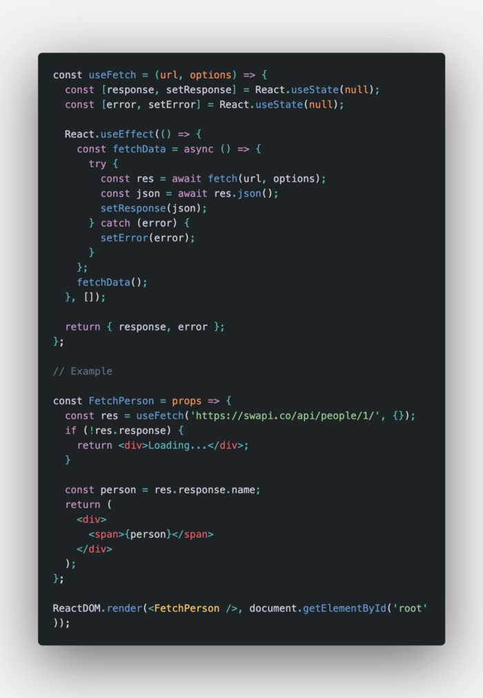 useFetch - React Hook