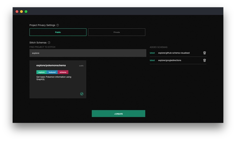 在 GraphQL 编辑器中拼接两个模式