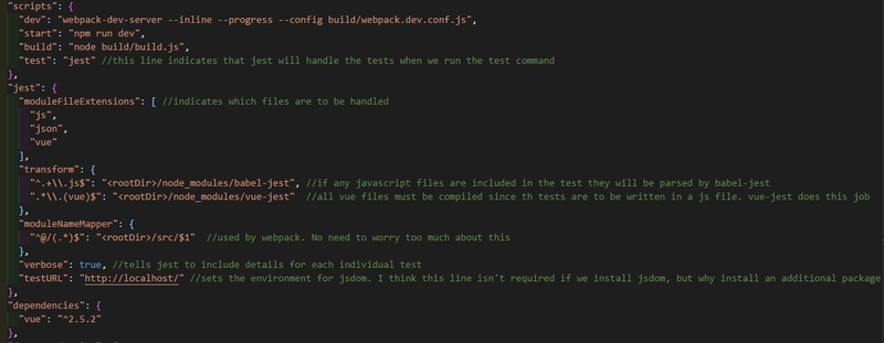 package.json 文件所有更改的图像