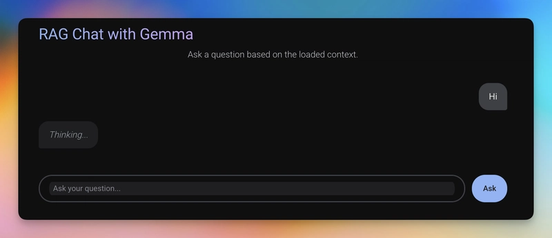 RAG 与 Gemma 的聊天